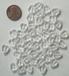 50 10x8mm Crystal Leaf